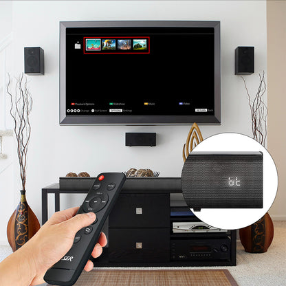 Laser Bluetooth Stereo Soundbar with LCD Display (Black)