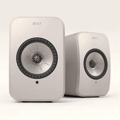 KEF LSX II LT Powered Hifi Speakers Pair (Stone White)