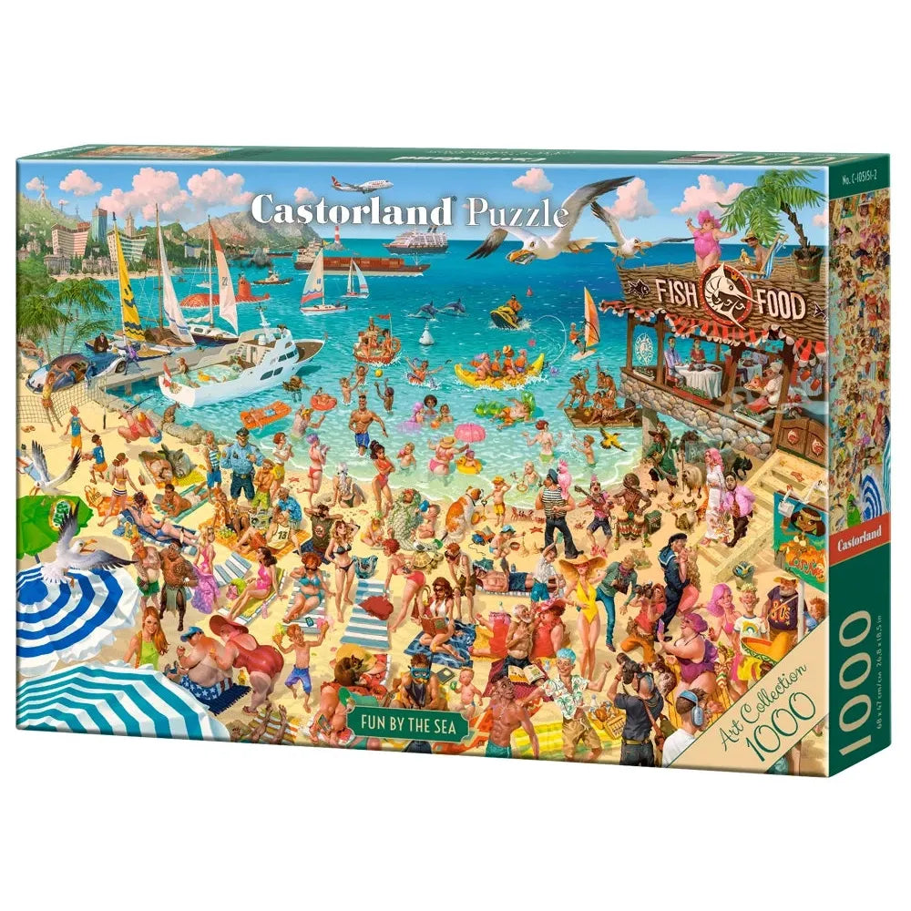 Castorland 1000-Pieces Fun By The Sea Puzzle
