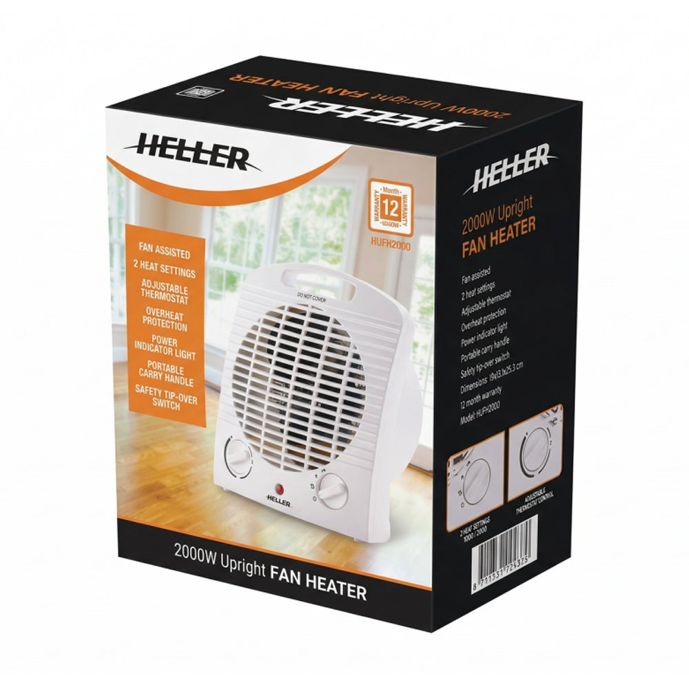 Heller Upright Fan Heater 2000W HUFH2000