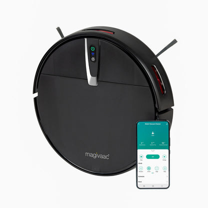 Magivaac Smart Robot Vacuum Cleaner with 3-in-1 HEPA & Mopping Pad (Black)