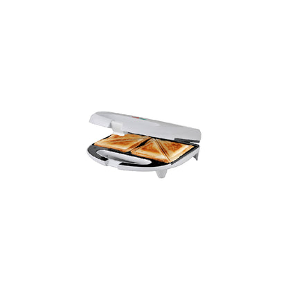 Tiffany 2 Slice Sandwich Maker 750W Nonstick Plates Cool Touch Handle (White)