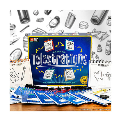 The Op Telestrations 12 Player Party Pack (Refresh) Board Game
