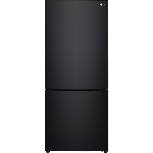 LG GB-455BLE 420L Bottom Mount Fridge (Black)