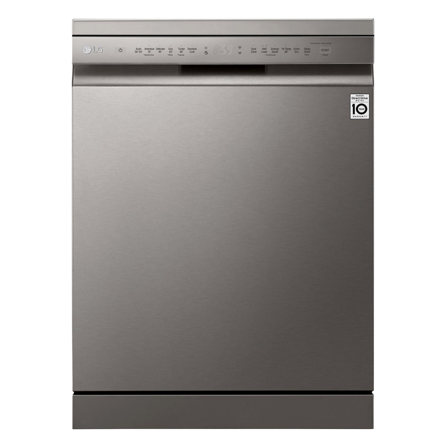 LG XD4B15PS QuadWash 15-Place Setting Freestanding Dishwasher (Platinum Steel)