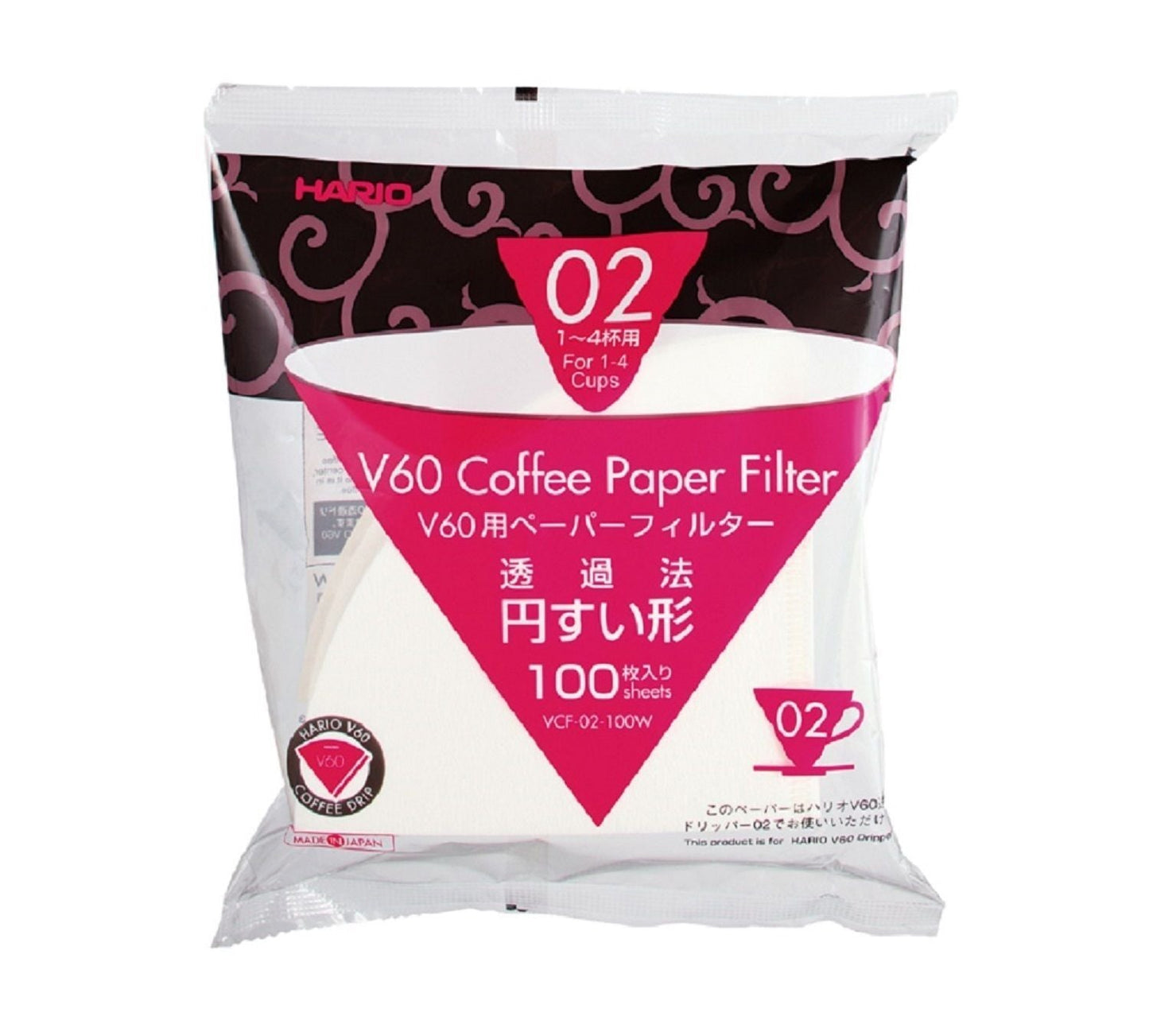 Hario V60-02 - 100 Filter Papers