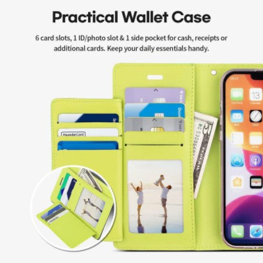 Goospery Rich Diary for iPhone 16 Plus - Mint