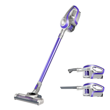 Devanti Stick Vacuum Cleaner Bagless Cordless 150W (Purple)