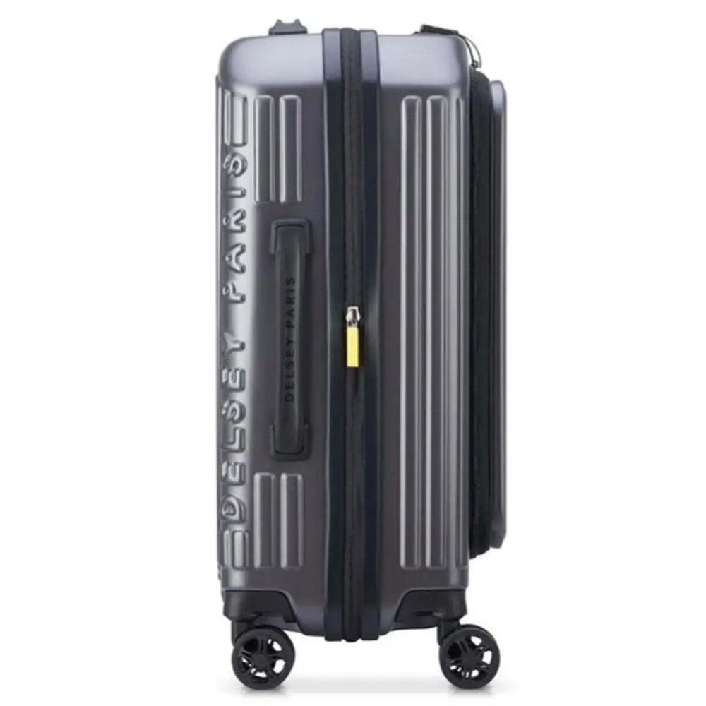 Delsey Securtime Zip 55 cm Top Opening 4-Wheel Expandable Cabin Suitcase - Grey