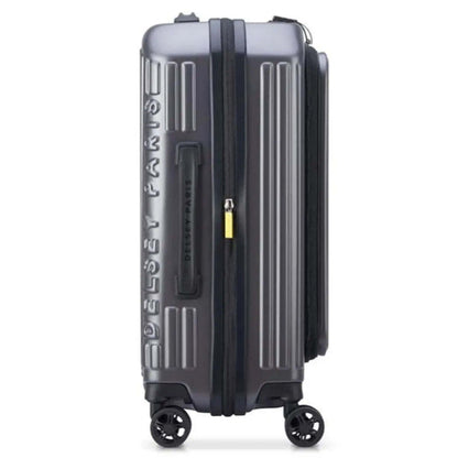 Delsey Securtime Zip 55 cm Top Opening 4-Wheel Expandable Cabin Suitcase - Grey