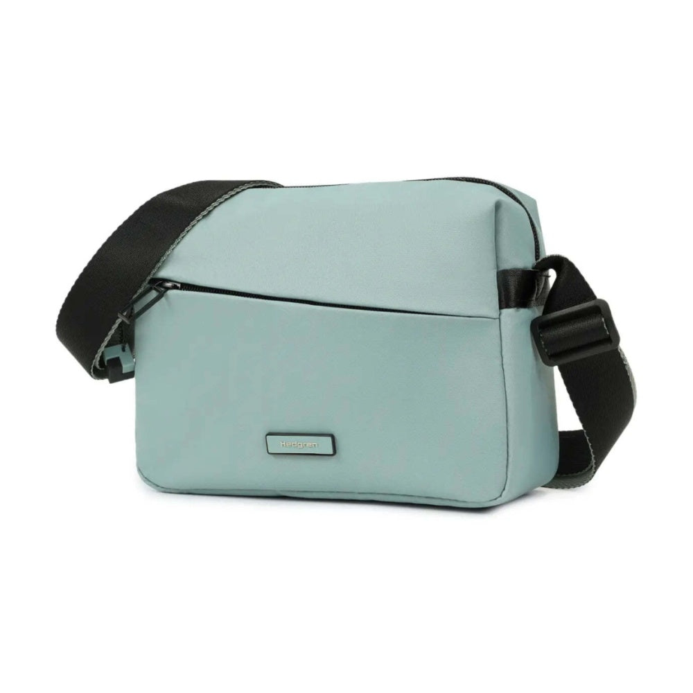 Hedgren Neutron Medium Crossbody Bag Adjustable Strap Polyeste Green Milieu