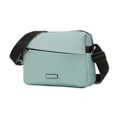 Hedgren Neutron Medium Crossbody Bag Adjustable Strap Polyeste Green Milieu