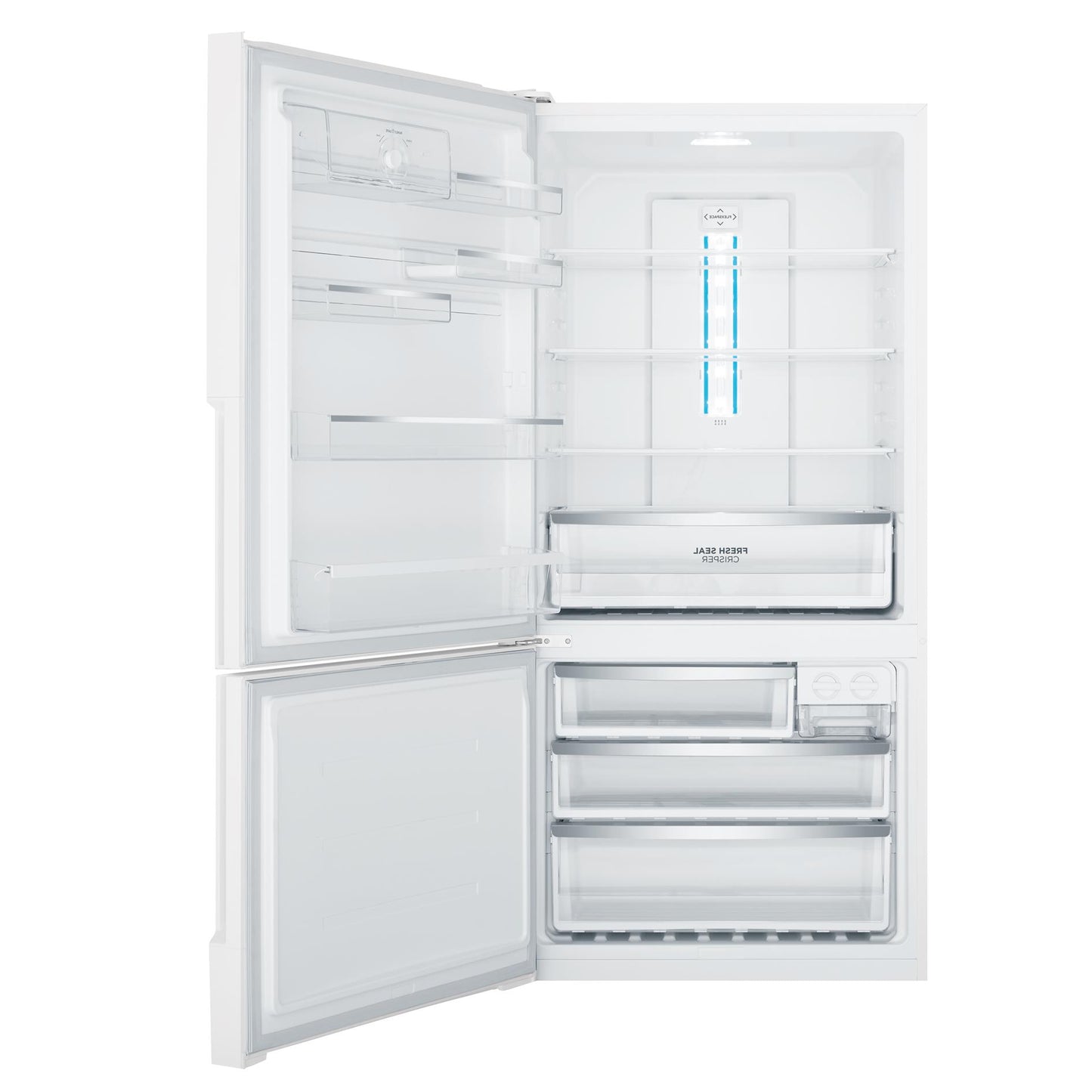 Westinghouse WBE5300WC-L 496L Bottom Mount Fridge (White) [Left]