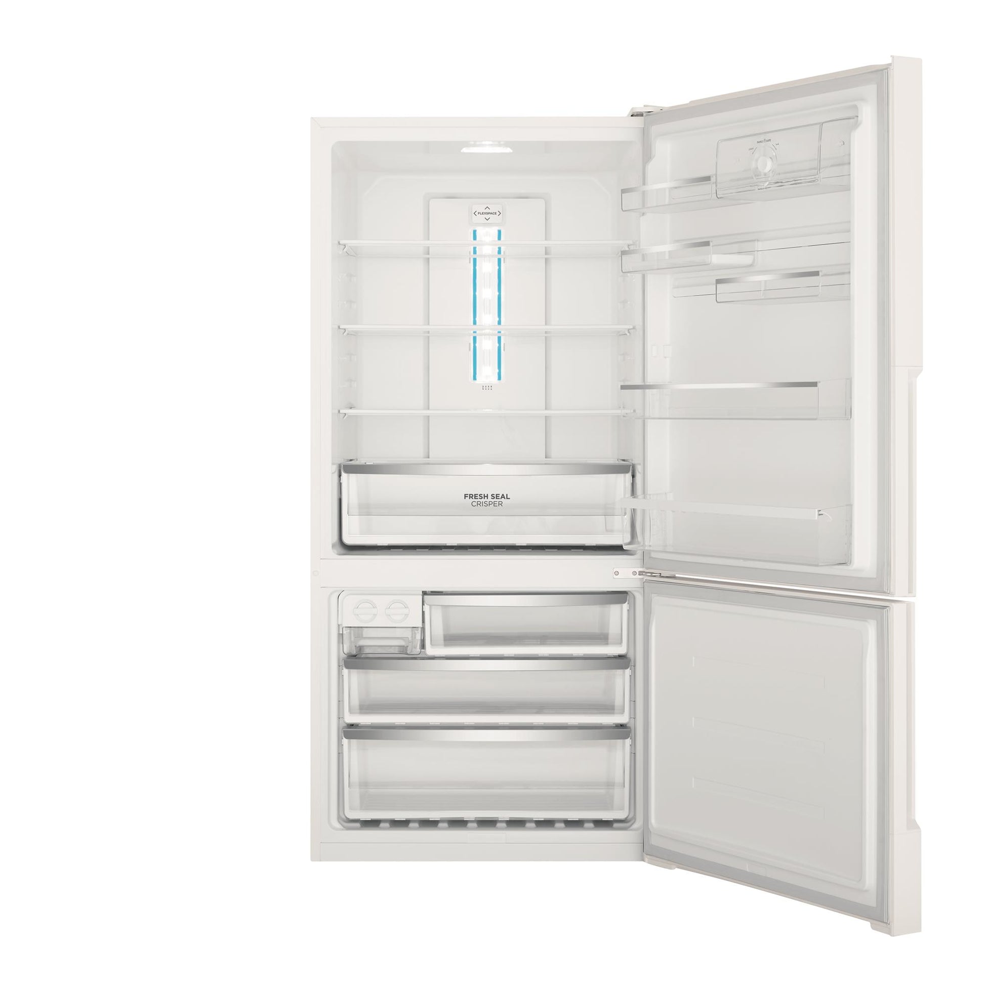 Westinghouse WBE5300WC-R 496L Bottom Mount Fridge (White) [Right]