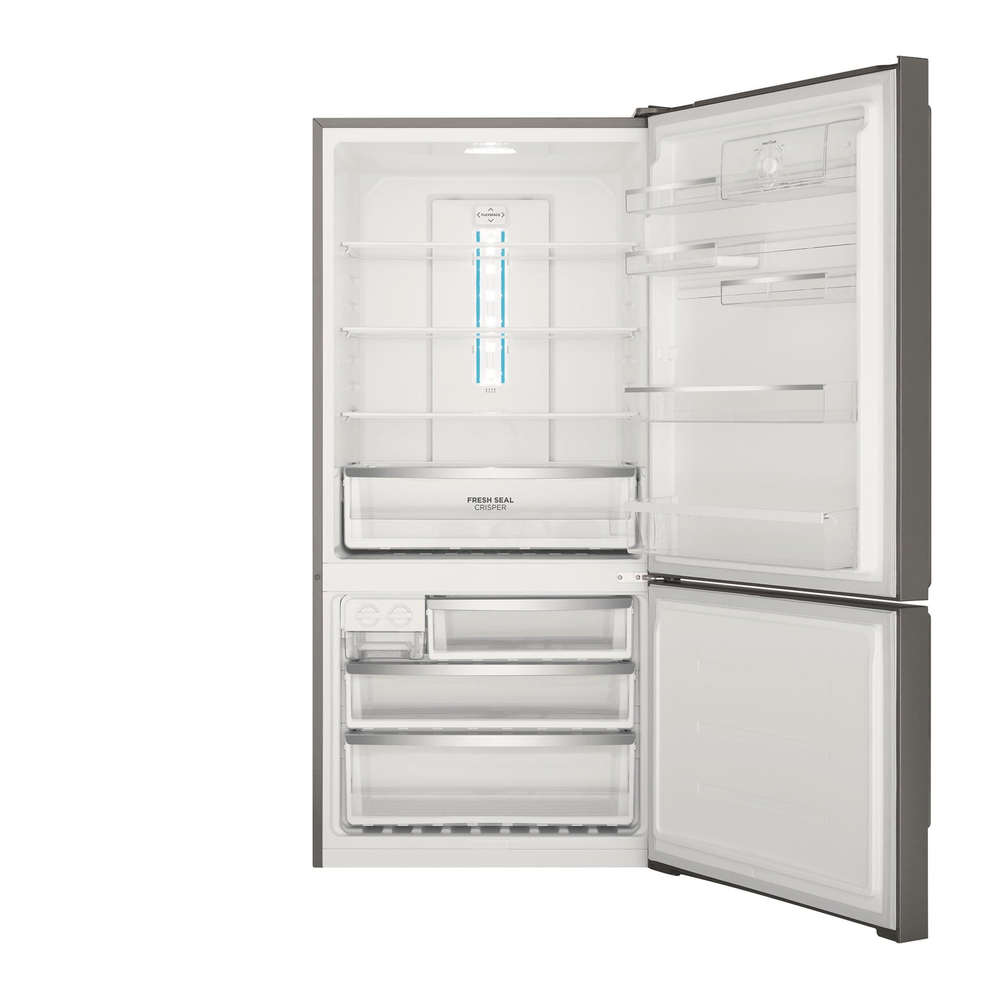 Westinghouse WBE5304BC-R 496L Bottom Mount Fridge (Dark Stainless Steel) [Right]