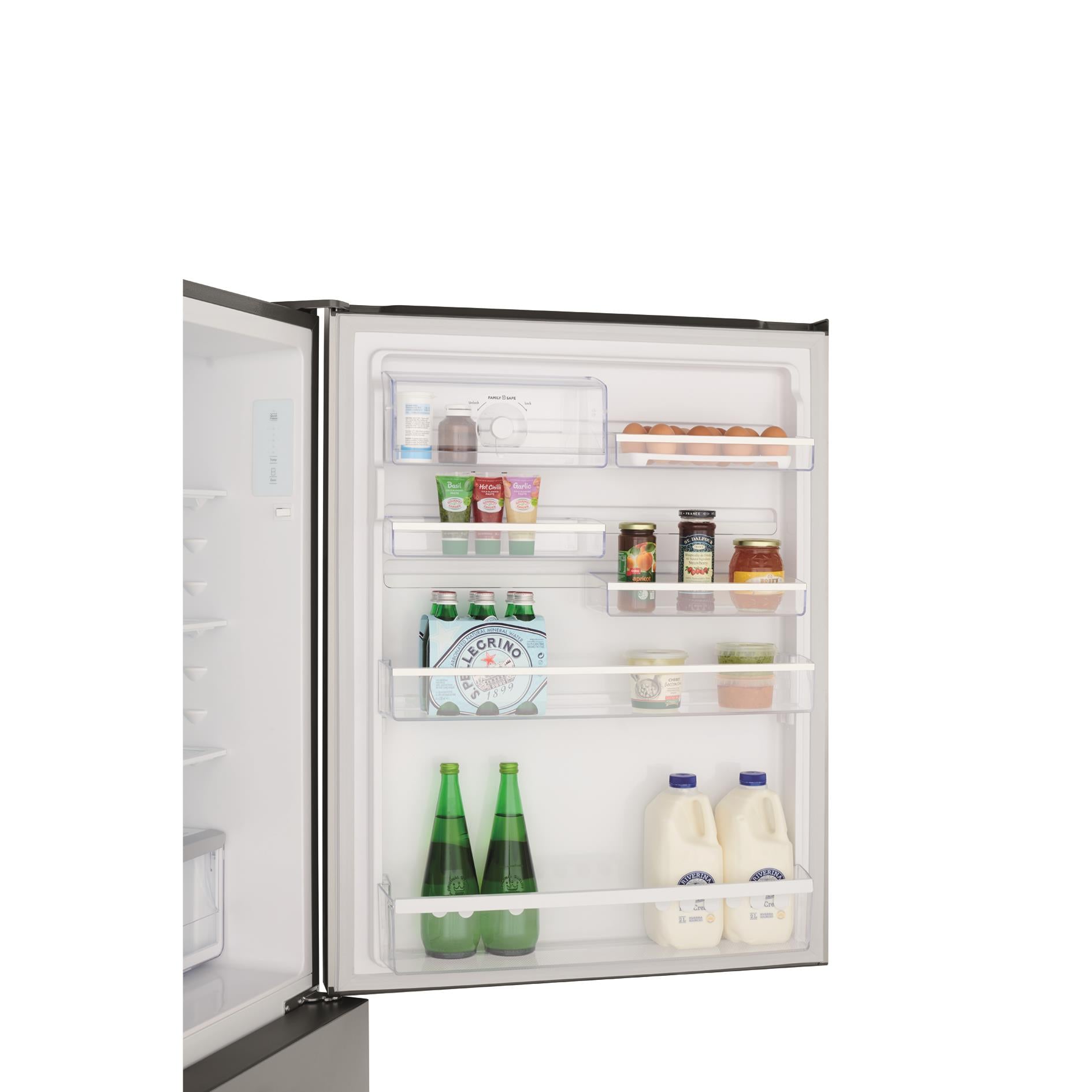 Westinghouse WBE5304BC-R 496L Bottom Mount Fridge (Dark Stainless Steel) [Right]