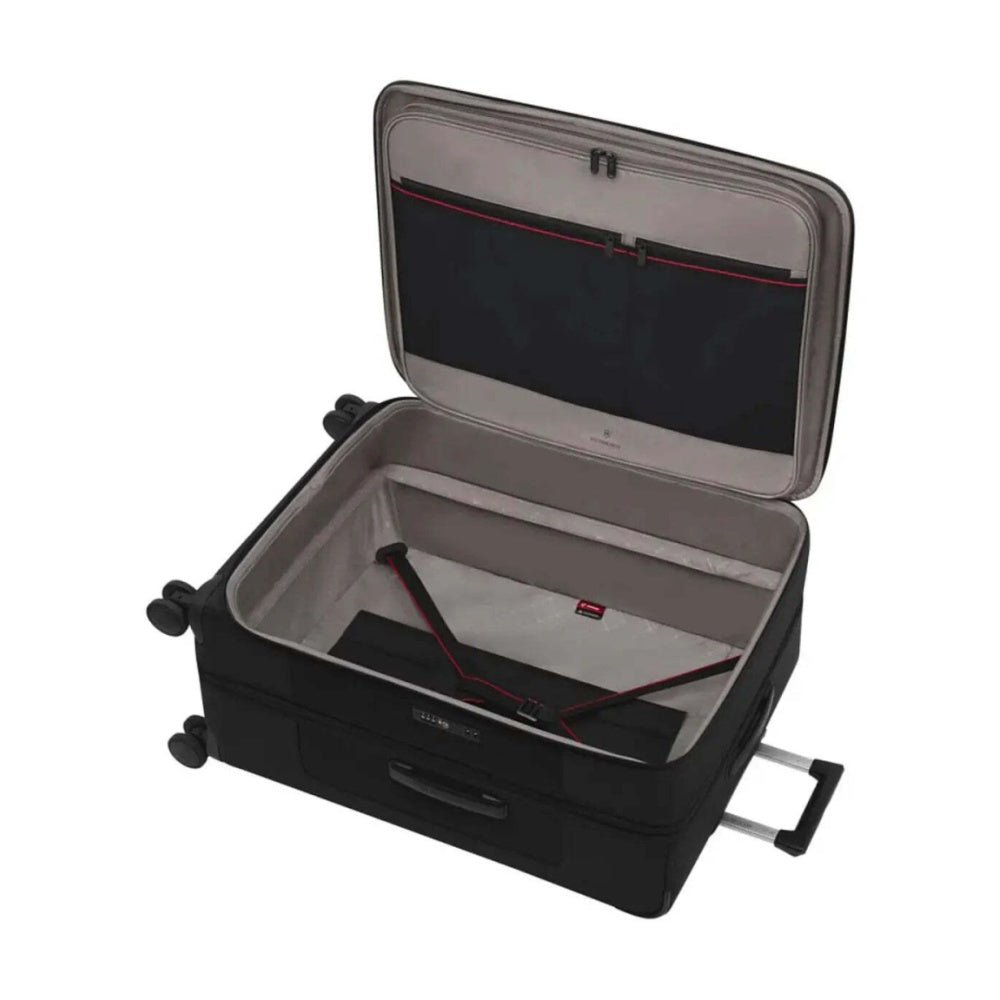 Victorinox 7.0 Werks Traveller Expandable Softside Suitcase Luggage L Black Large