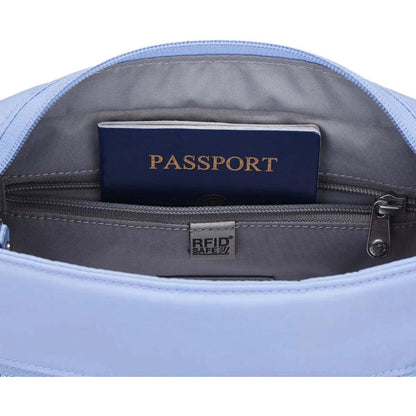 Pacsafe W Anti-Theft Crossbody Bag RFID Blocking Slashguard Secure Serenity Blue