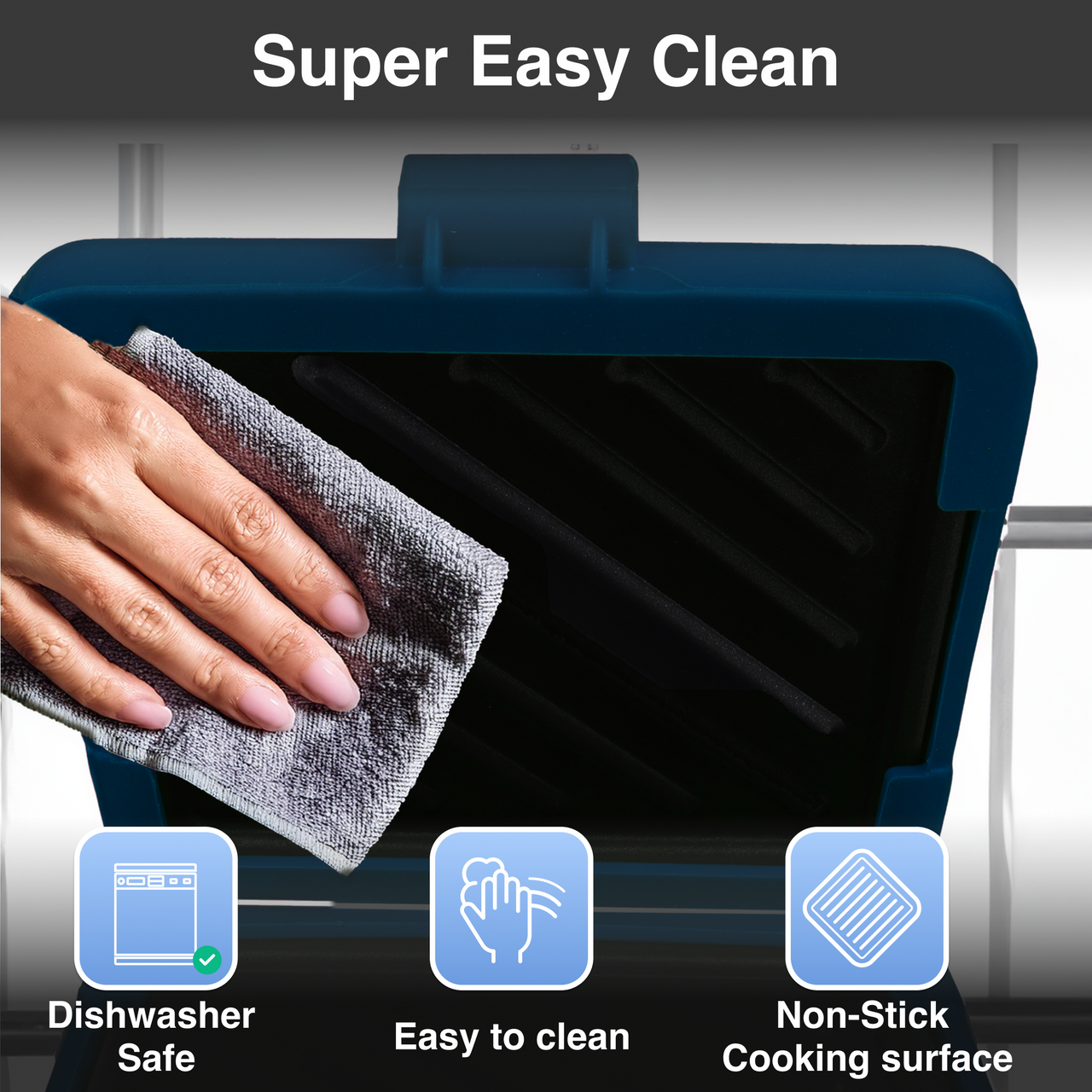 Laser Heatwave Tech Microwave Toastie Maker (Blue)