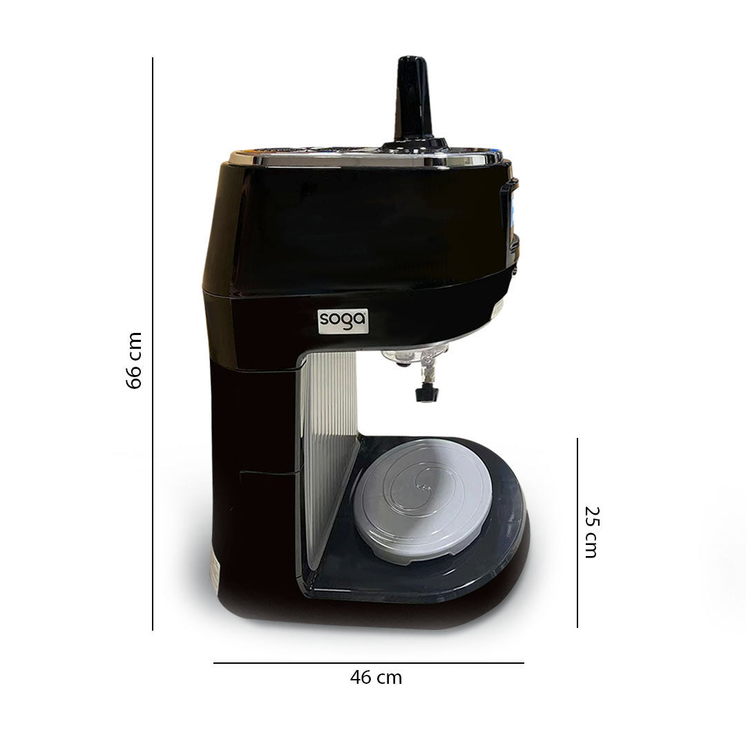 Soga Electric Ice Shaver Crusher Machine 300W (Black)