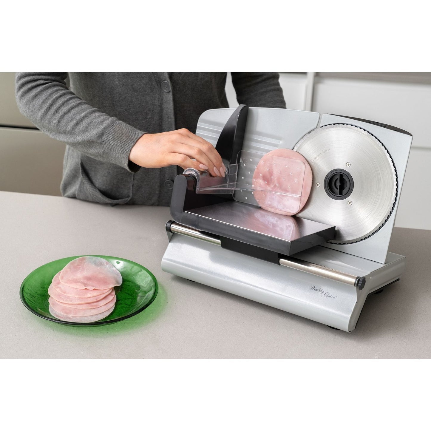 Healthy Choice Premium 200W Electric Food Slicer