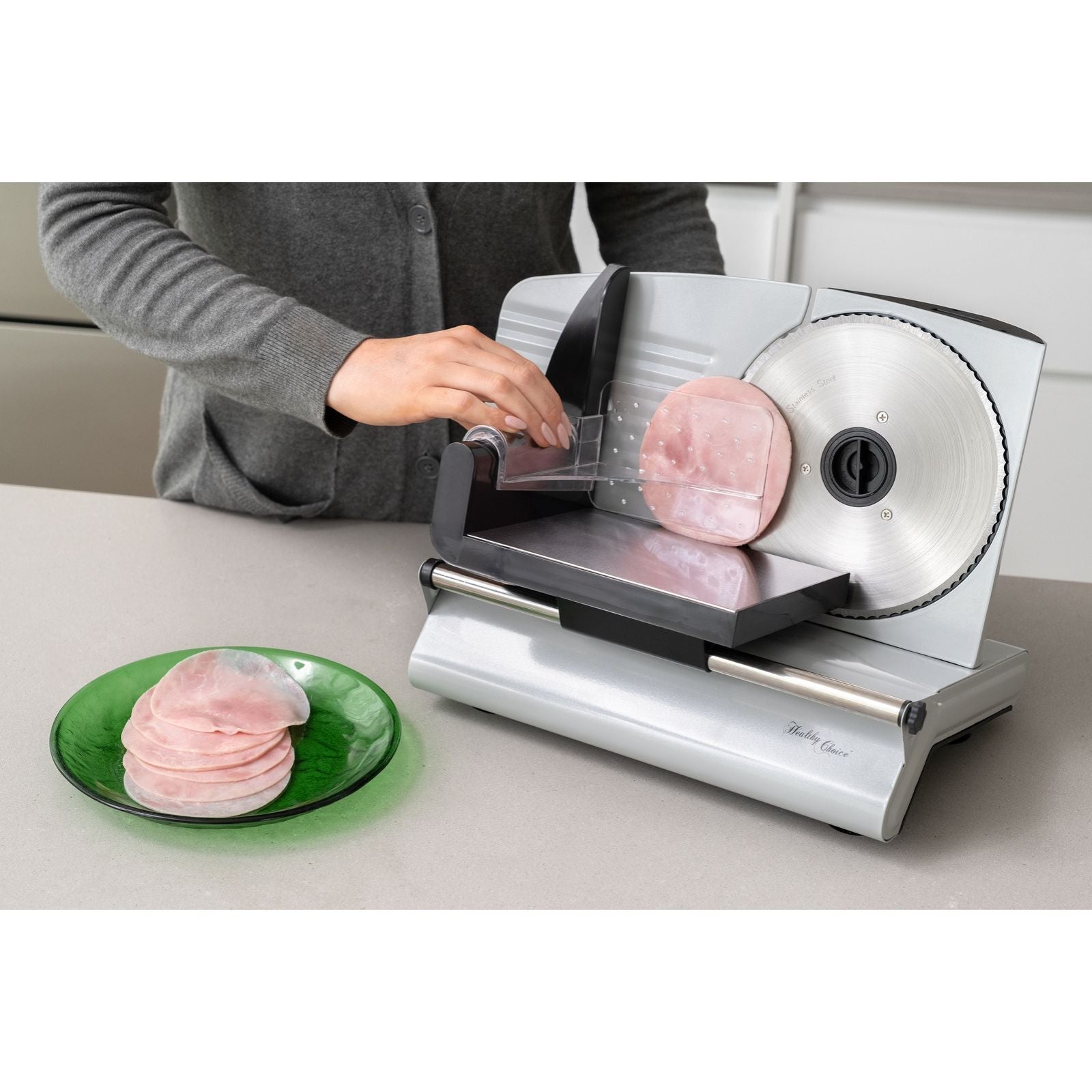 Healthy Choice Premium 200W Electric Food Slicer