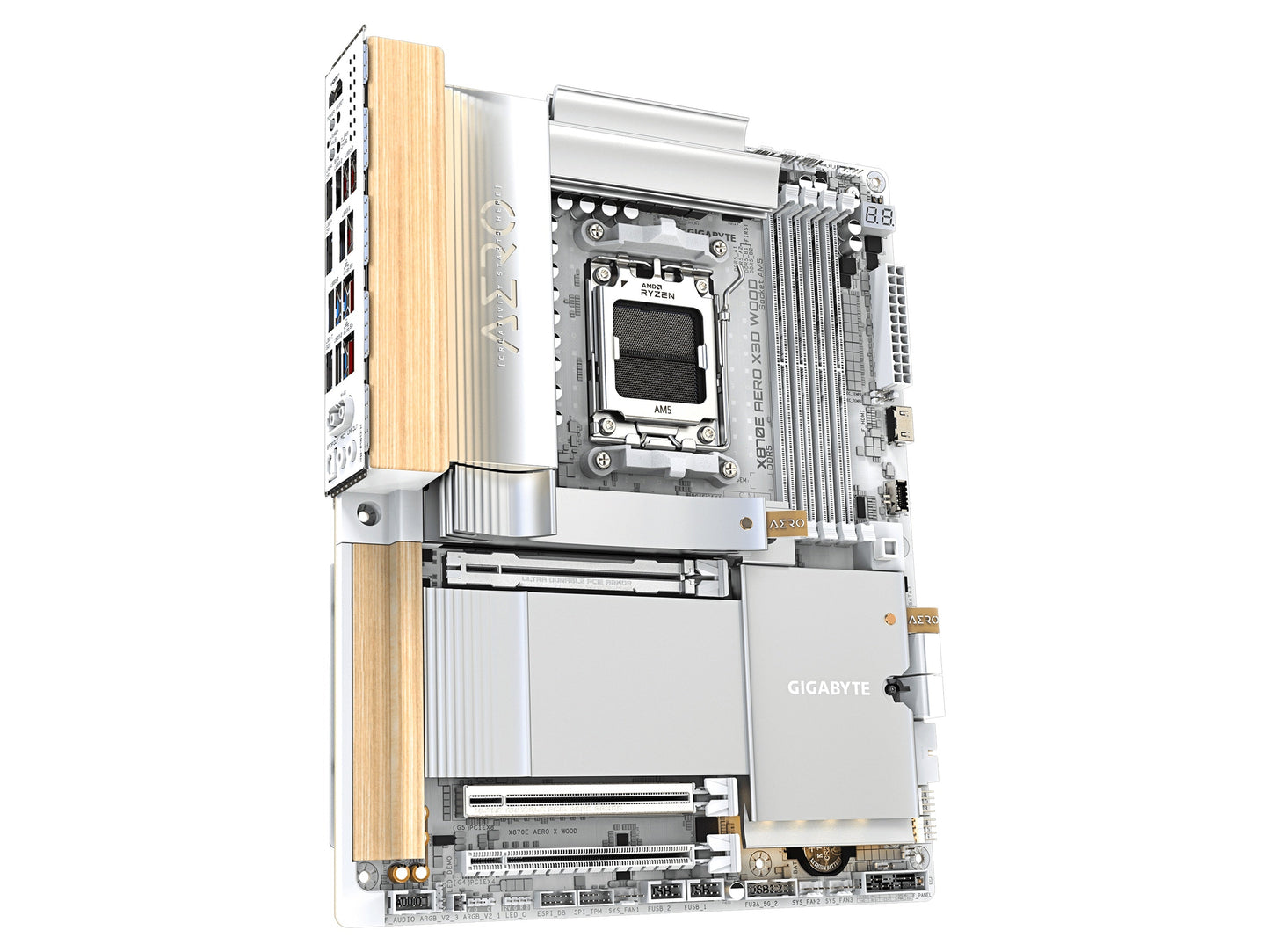 GIGABYTE X870E AERO X3D WOOD Wi-Fi 7 AM5 ATX Motherboard