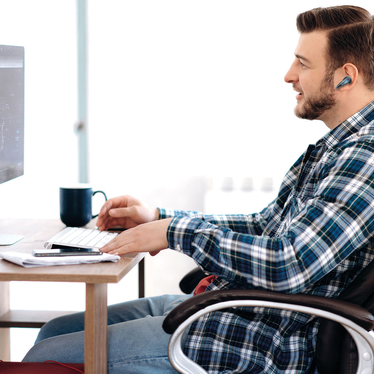 Laser TWS Gaming Earphones with ANC and Low Latency (Black)