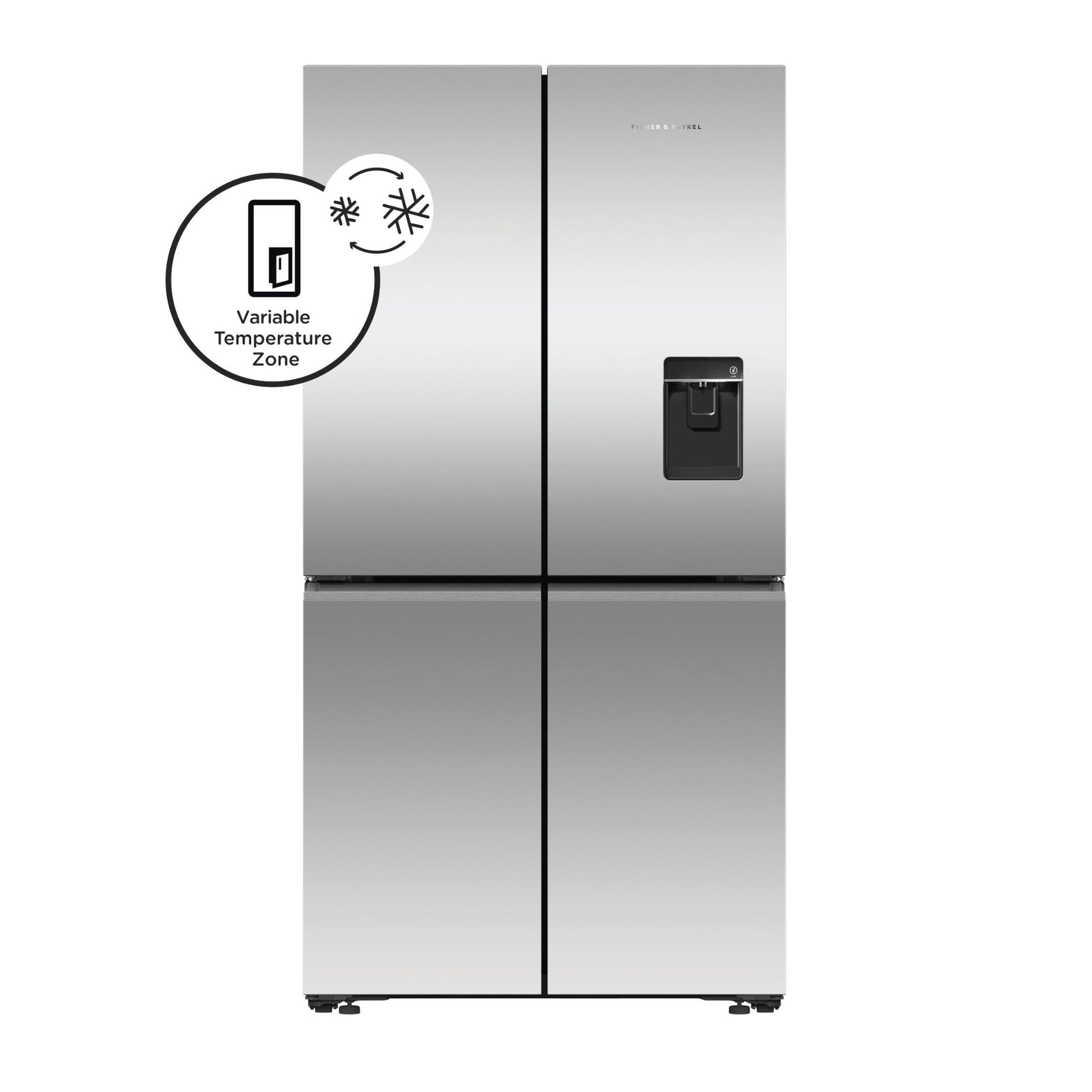 Fisher & Paykel RF605QNUVX1 538L French Door Fridge (Stainless Steel)