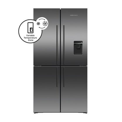 Fisher & Paykel RF605QDUVB2 538L French Door Fridge (Black Stainless Steel)