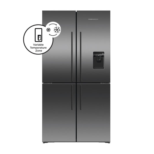 Fisher & Paykel RF605QDUVB2 538L French Door Fridge (Black Stainless Steel)