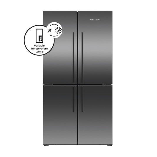 Fisher & Paykel RF605QDVB2 538L French Door Fridge (Black Stainless Steel)