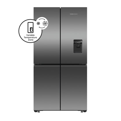 Fisher & Paykel RF605QNUVB1 538L French Door Fridge (Black Stainless Steel)