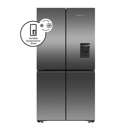 Fisher & Paykel RF605QNUVB1 538L French Door Fridge (Black Stainless Steel)