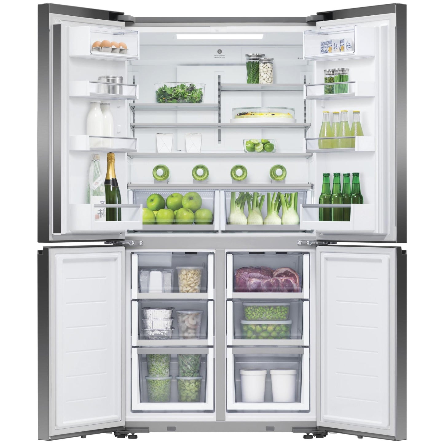 Fisher & Paykel RF605QNUVB1 538L French Door Fridge (Black Stainless Steel)