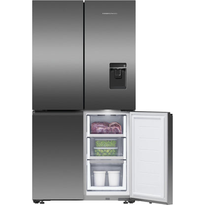 Fisher & Paykel RF605QNUVB1 538L French Door Fridge (Black Stainless Steel)