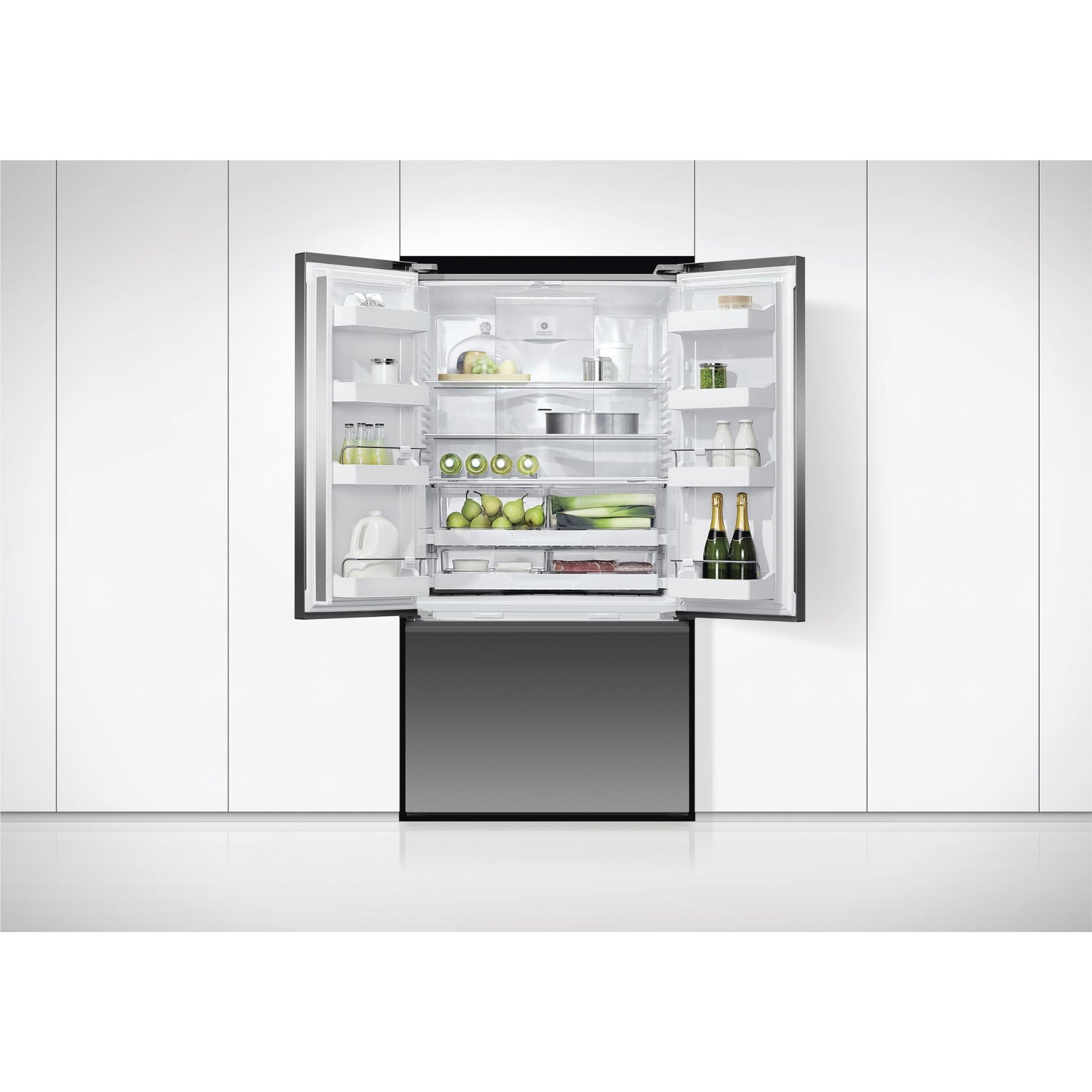 Fisher & Paykel RF610ANUB5 569L French Door Fridge (Black Stainless Steel)