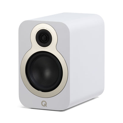 Q Acoustics 3020c Standmount Speakers Satin White Pair