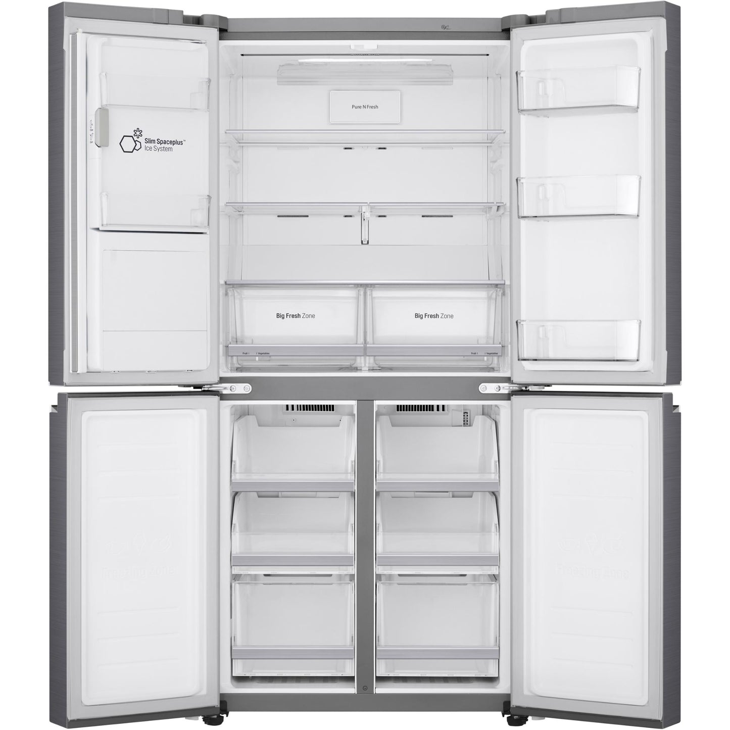 LG GF-L570PNL 506L French Door Fridge (Stainless Steel)