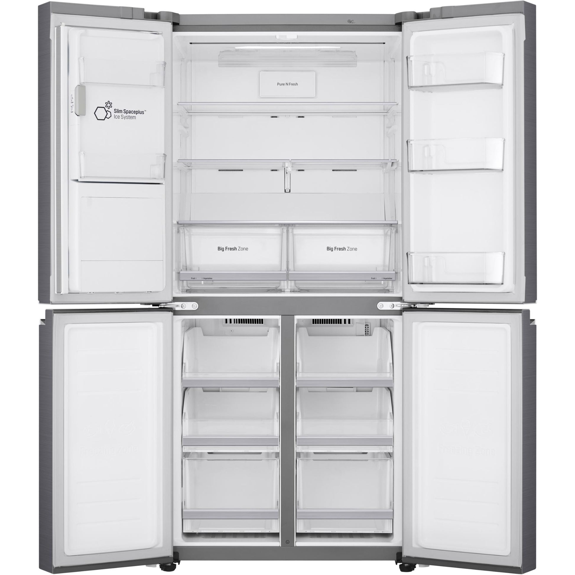 LG GF-L570PNL 506L French Door Fridge (Stainless Steel)