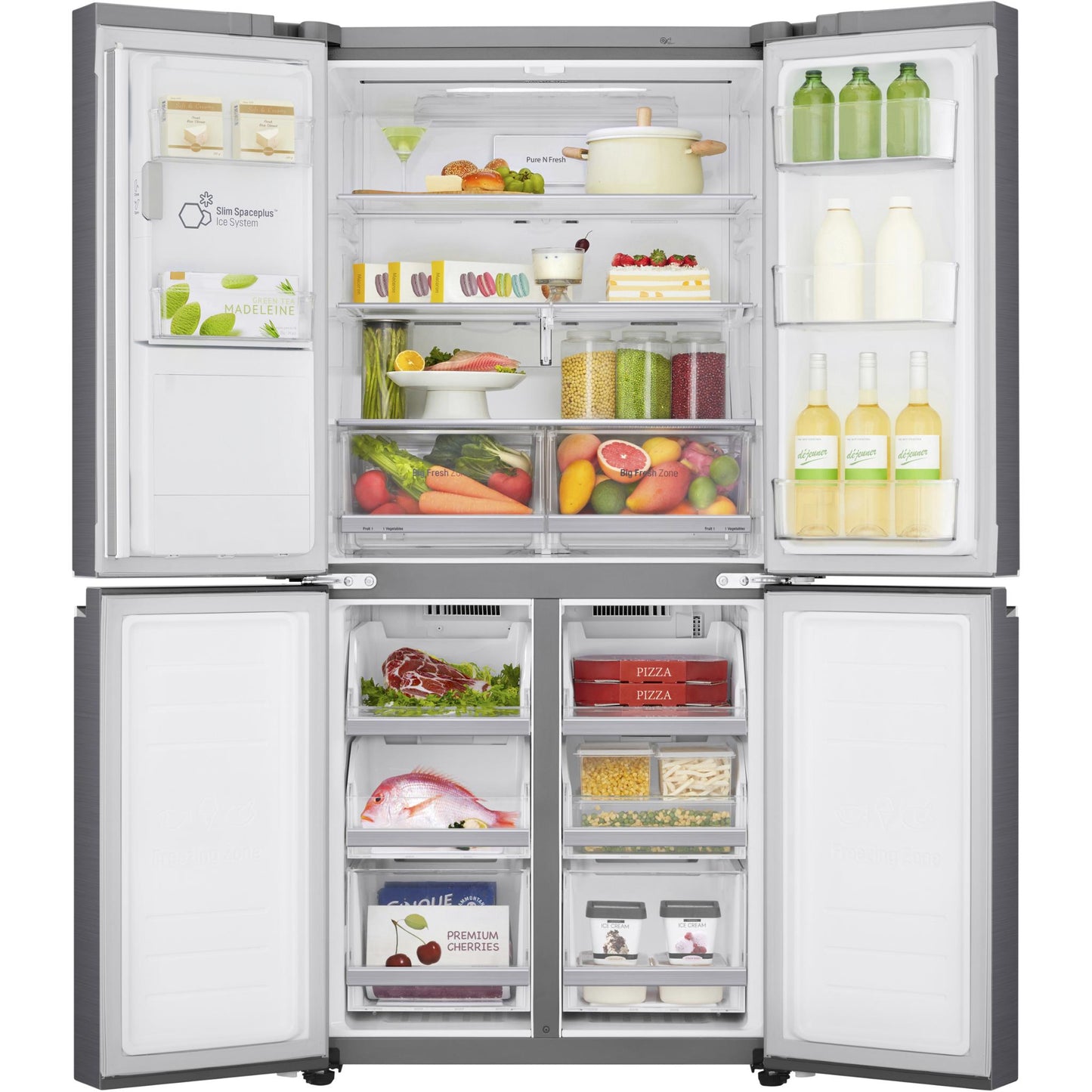 LG GF-L570PNL 506L French Door Fridge (Stainless Steel)