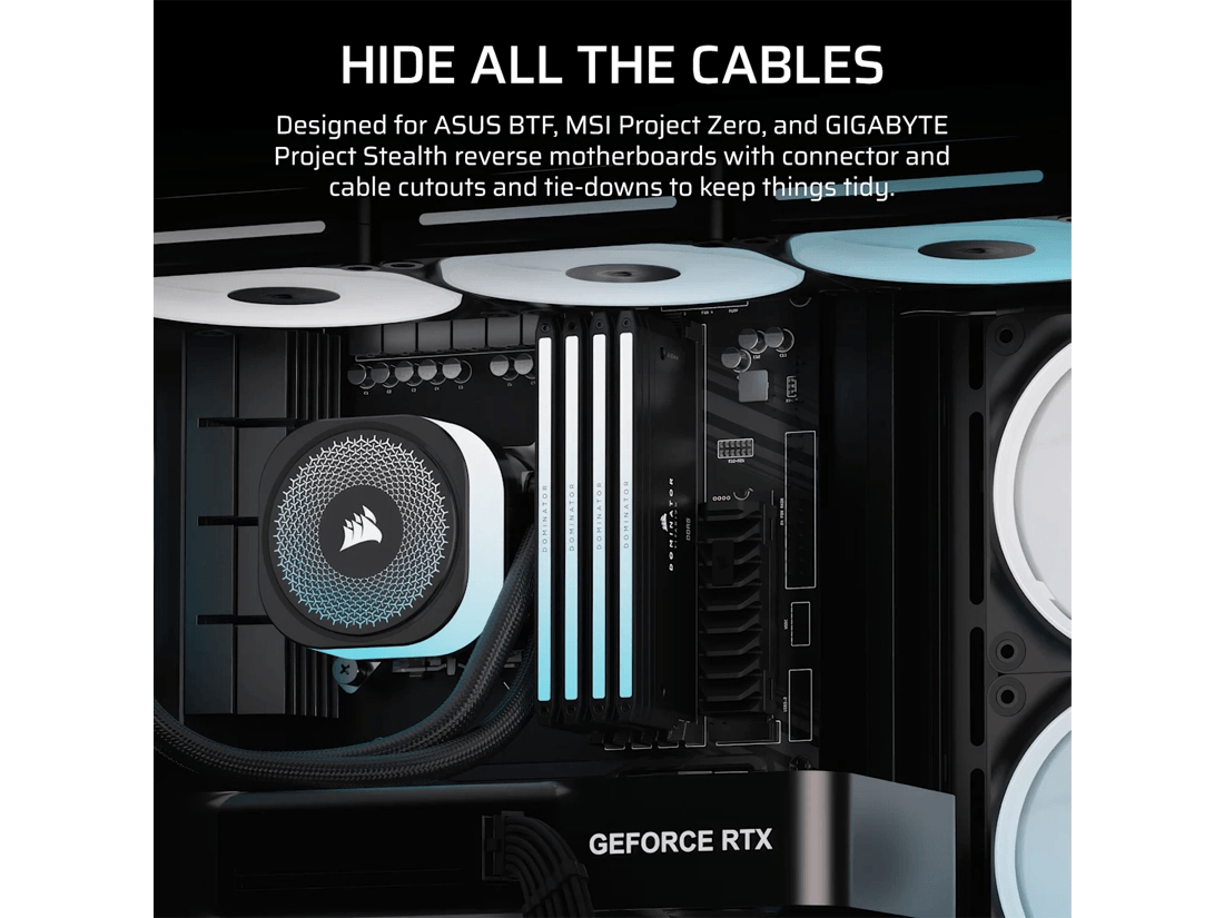 Corsair FRAME 4500X LX-R RGB iCUE LINK Panoramic Glass ATX Mid-Tower Case - Black