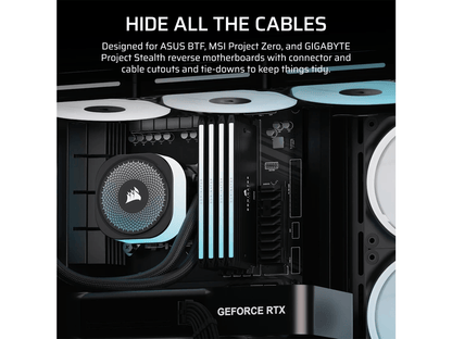 Corsair FRAME 4500X LX-R RGB iCUE LINK Panoramic Glass ATX Mid-Tower Case - Black