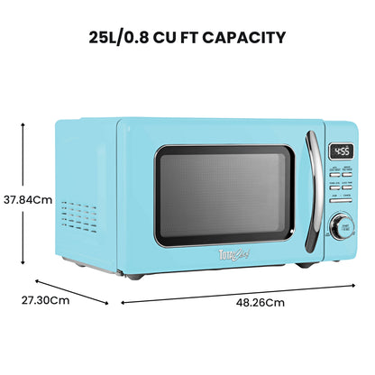 Total Chef Retro Microwave 25L Blue