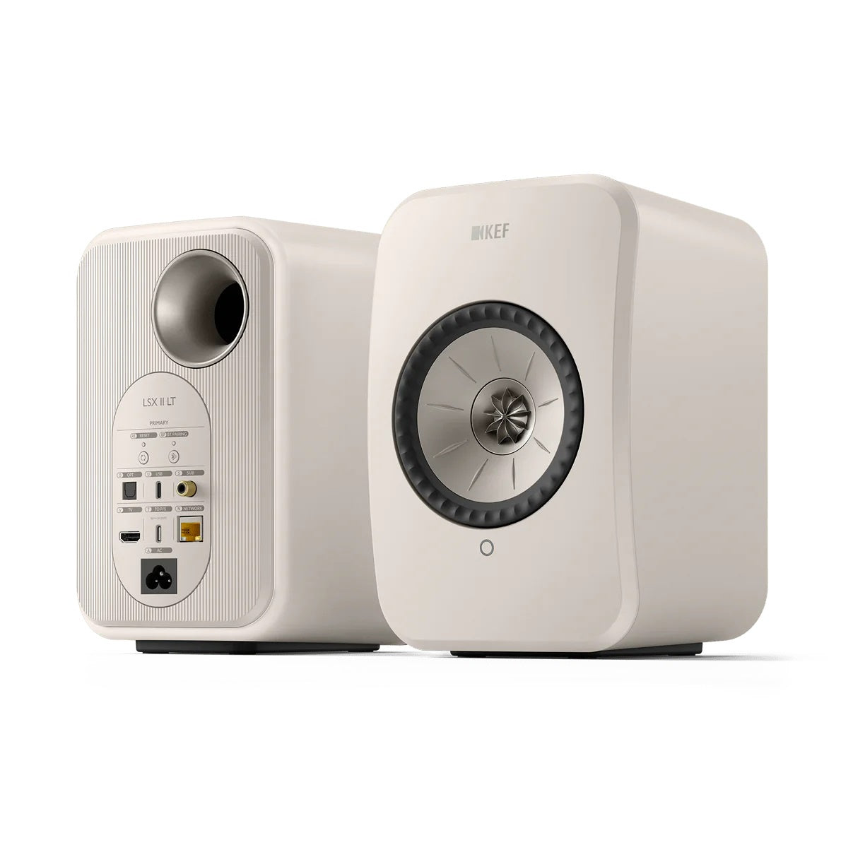 KEF LSX II LT Powered Hifi Speakers Pair (Stone White)