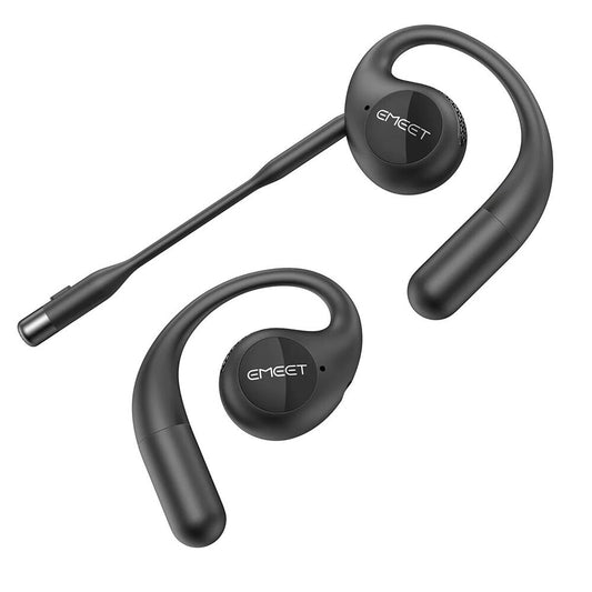 EMeet AirFlow Wireless Open-Ear Bluetooth Wireless Earbuds Rechargeable Black