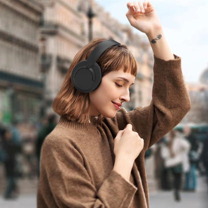 Laser Active Noise Cancelling Bluetooth Headphones (Black)