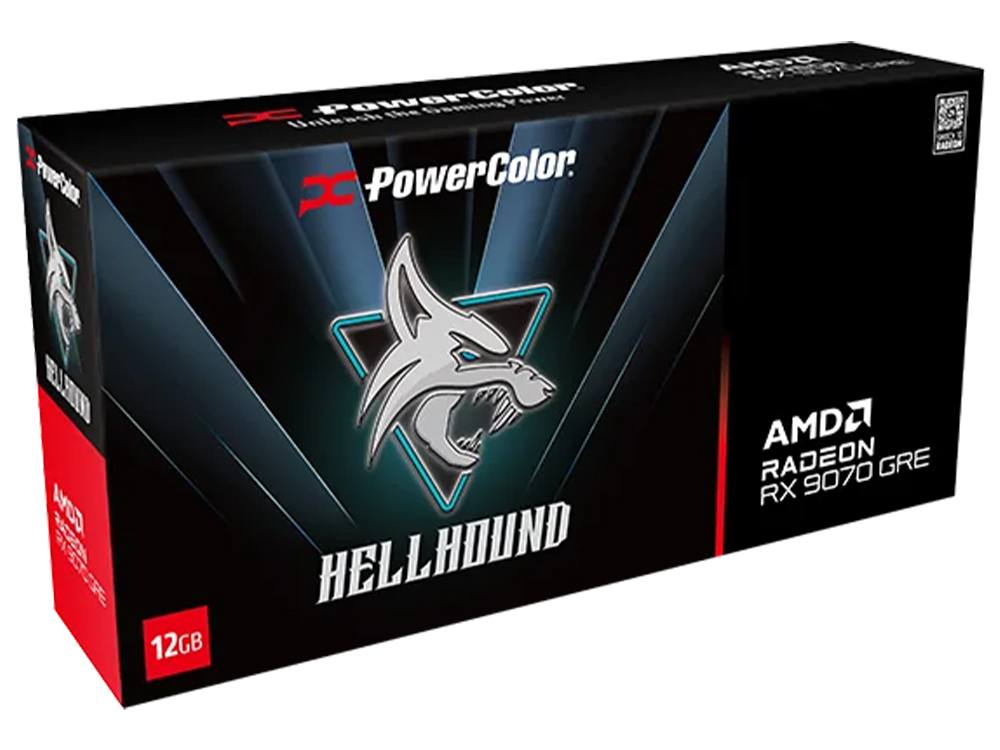 PowerColor Hellhound Radeon RX 9070 GRE 12GB GDDR6 Graphics Card