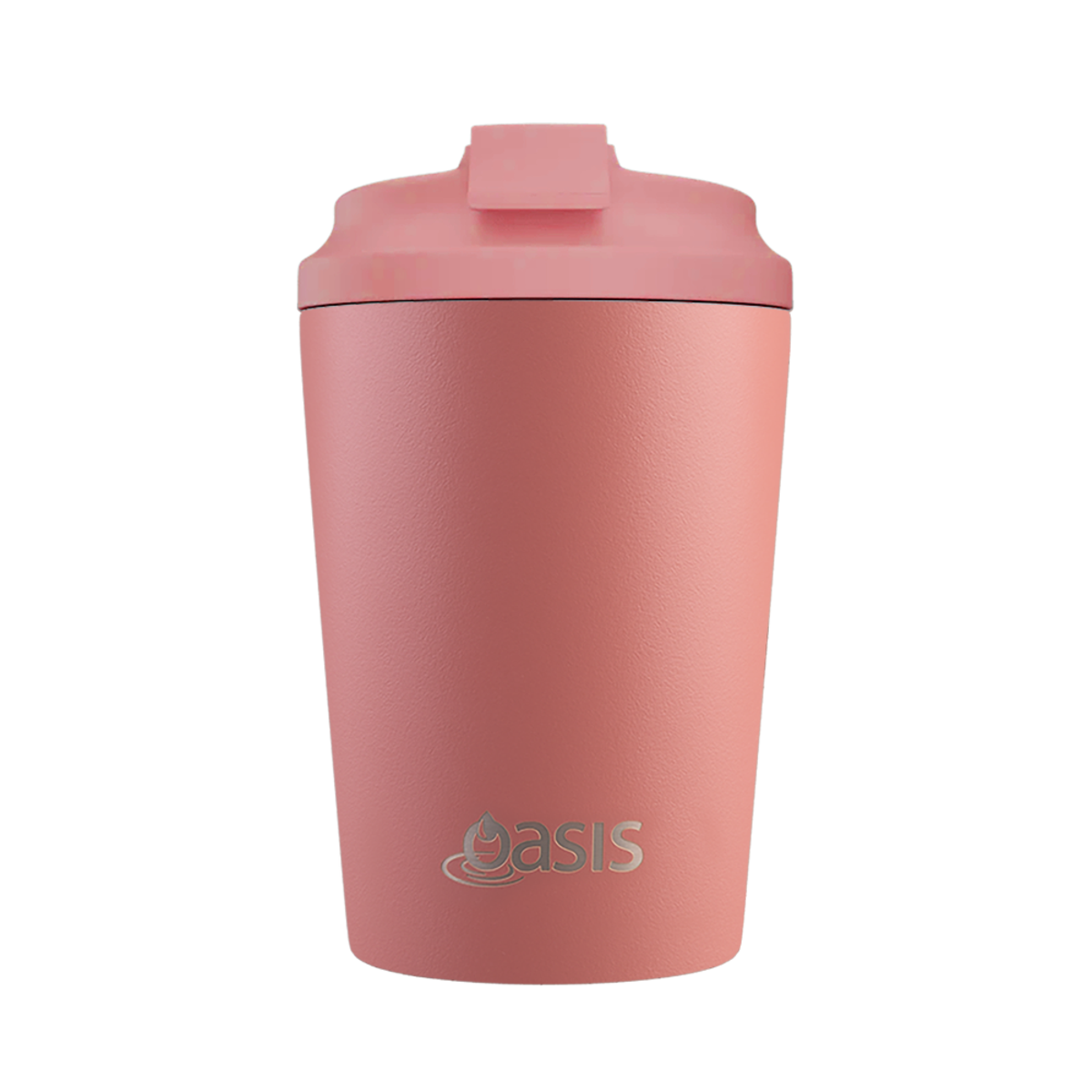Oasis Ceramic Lined Stainless Steel Double Wall Coffee Cup 360ml - Auburn