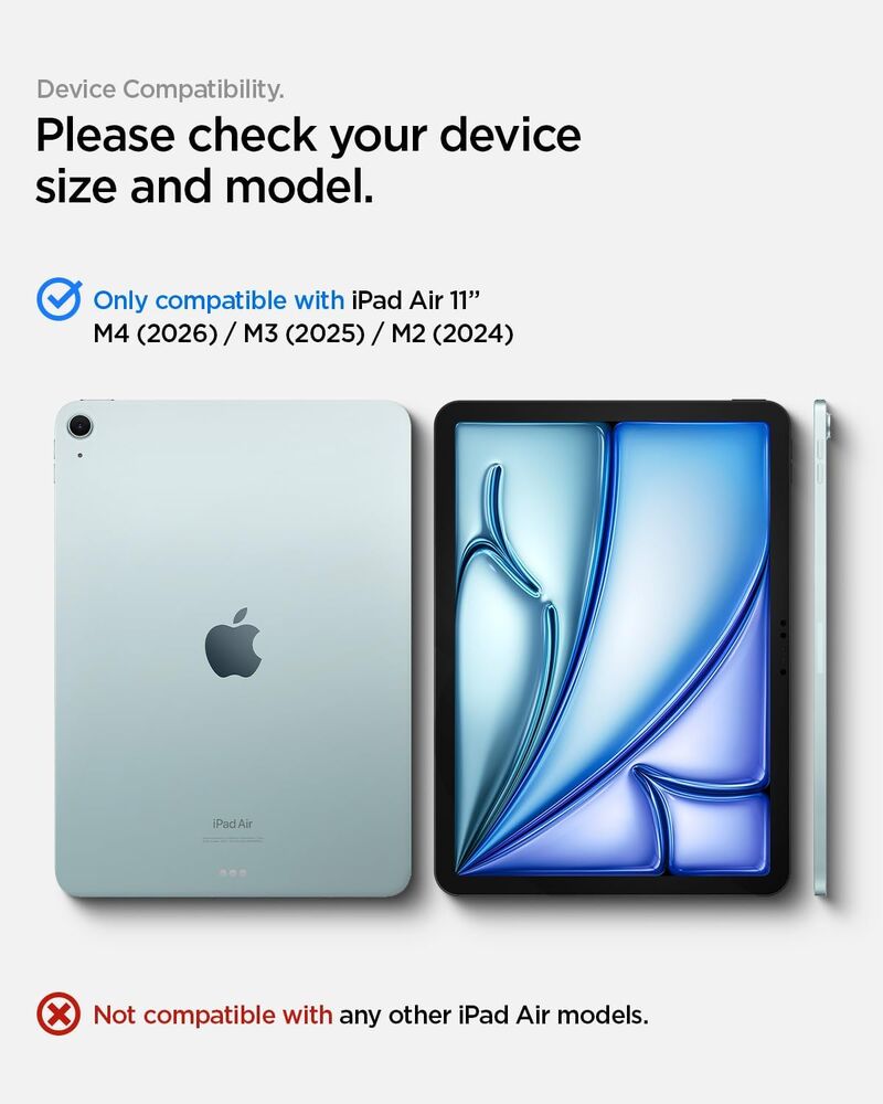 Spigen Apple iPad Air 11 M4/M3/M2 (2026/2025/2024) EZ Fit GLAS.tR Slim 1PC Glass Screen Protector (Clear)